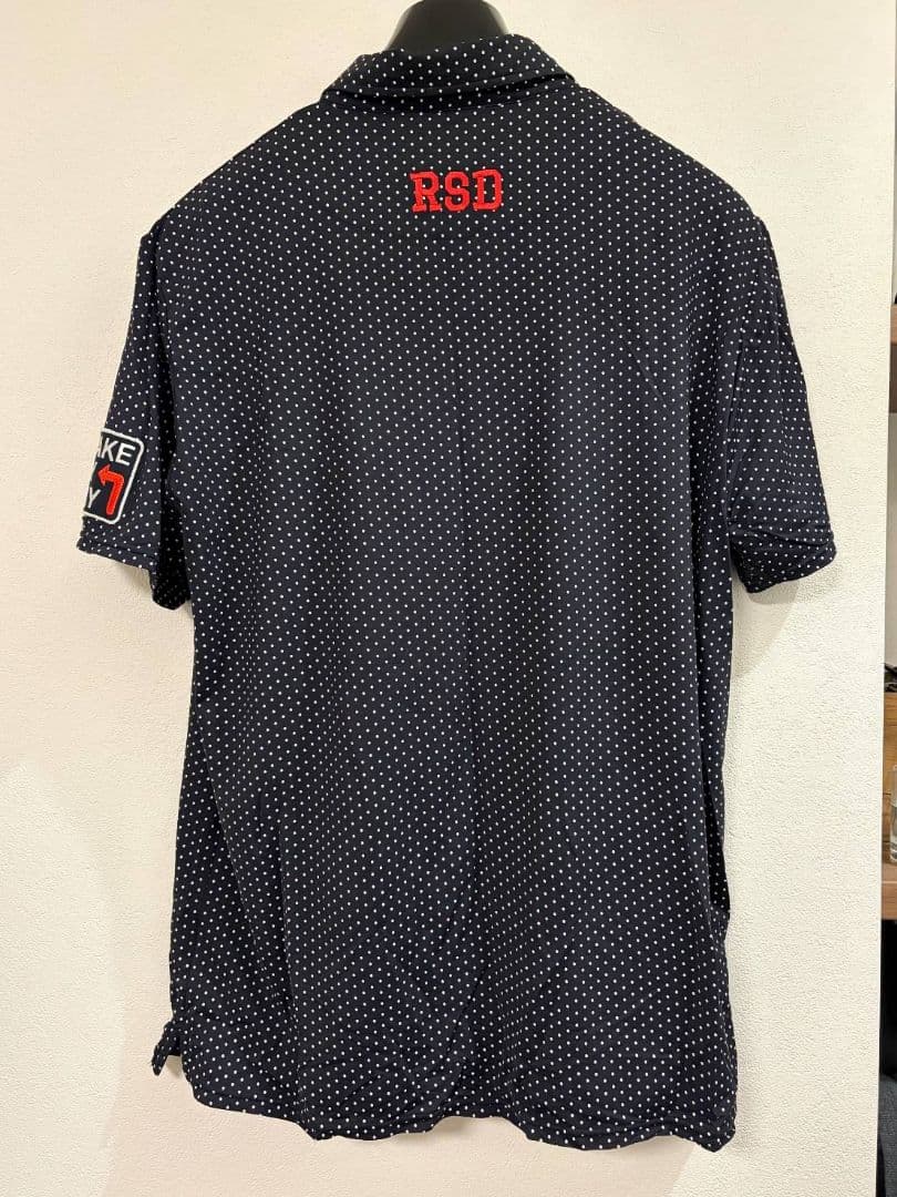rough & swell ポロシャツ XL ネイビー ドット