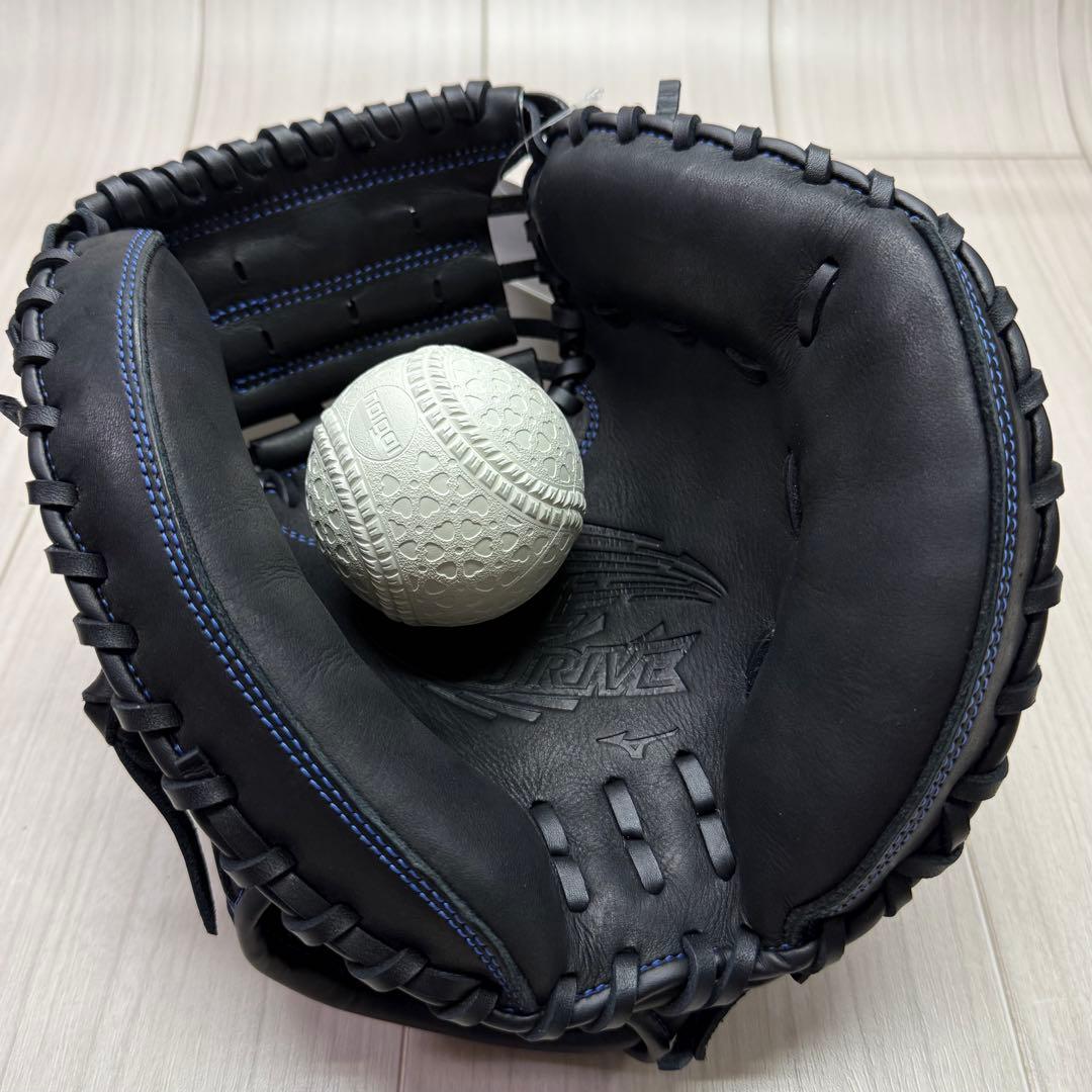 ミズノ　ジュニア軟式用ウィルドライブ ブルー　キャッチャーミット　右投げ　新品