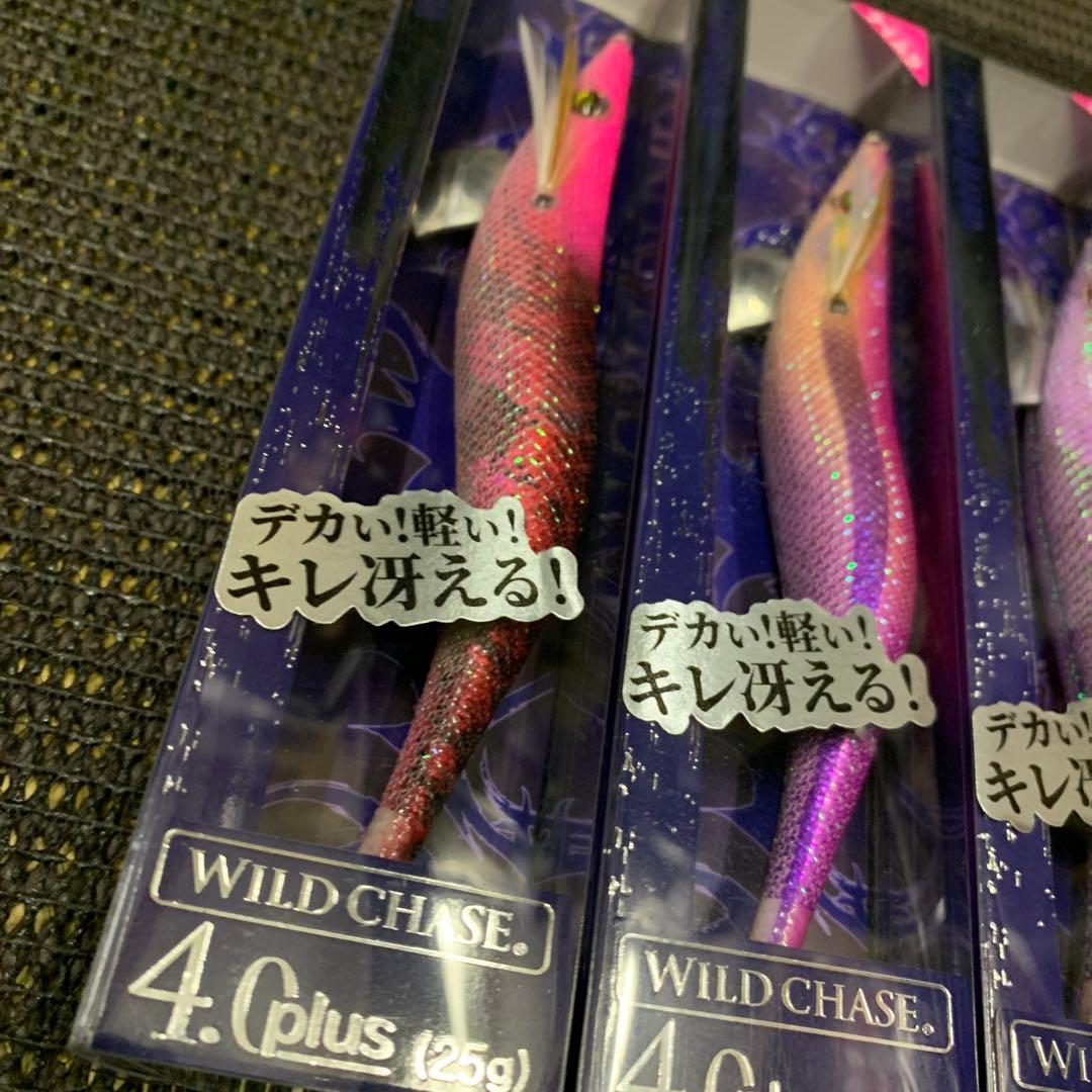 スクイッドマニア　ワイルドチェイス4.0号プラス　4本セット　ナイトシェード