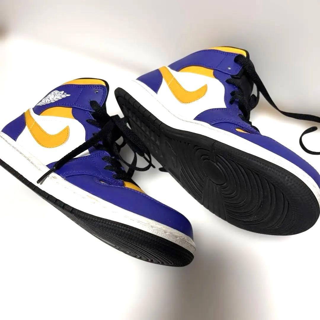 Air Jordan ハイカットシューズ 紫/黄
