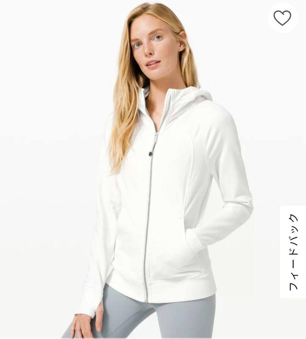 美品　ルルレモン　Scuba Hoodie Light 　白　6