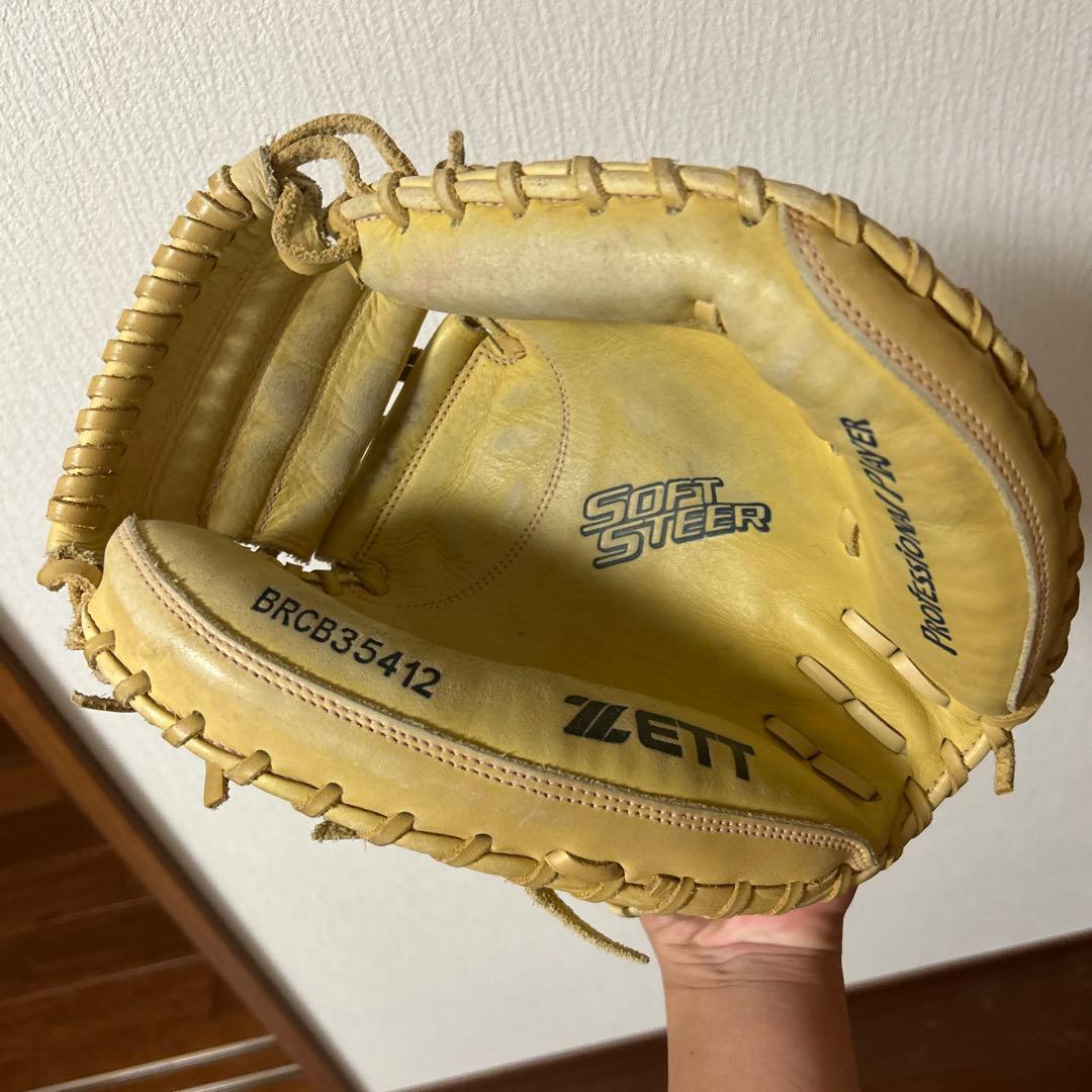 ZETT 軟式 キャチャーミット ソフトステア ベージュ