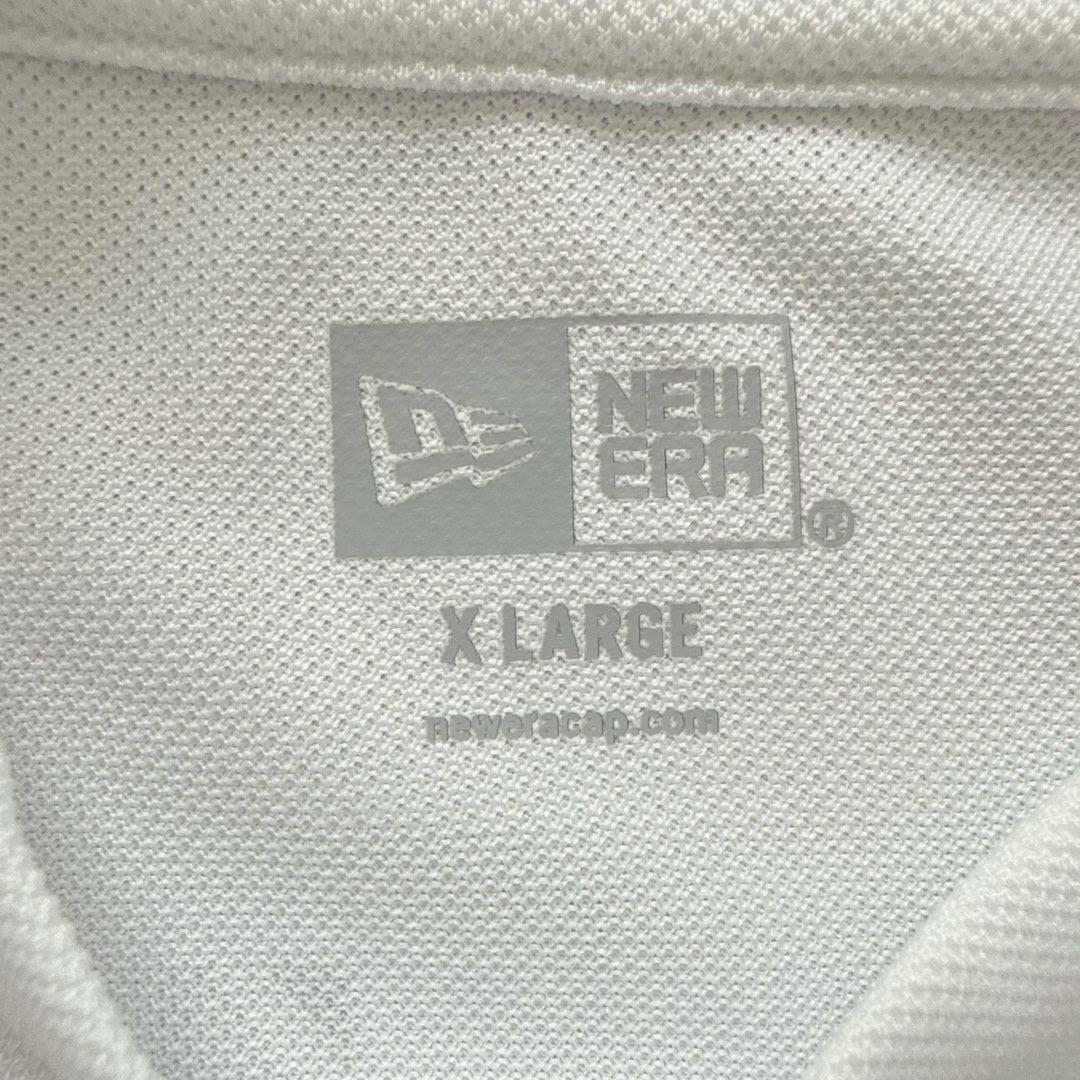 【美品】　NEW ERA ゴルフウェア　モックネック　ホワイト サイズXL