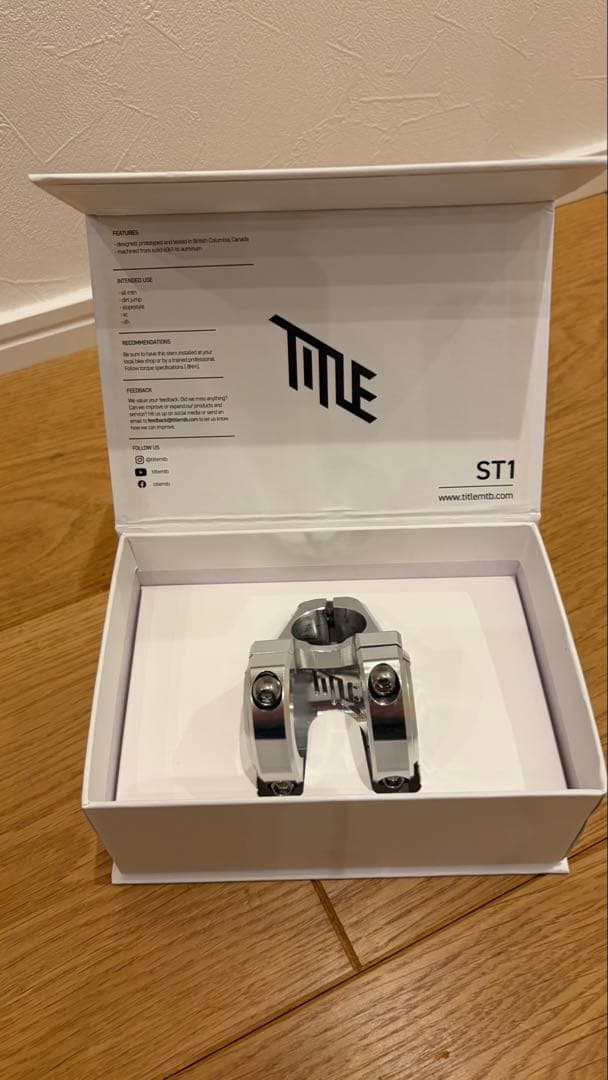 TITLE MTB ST1 ステム 31.8mm 突出し31mmクローム