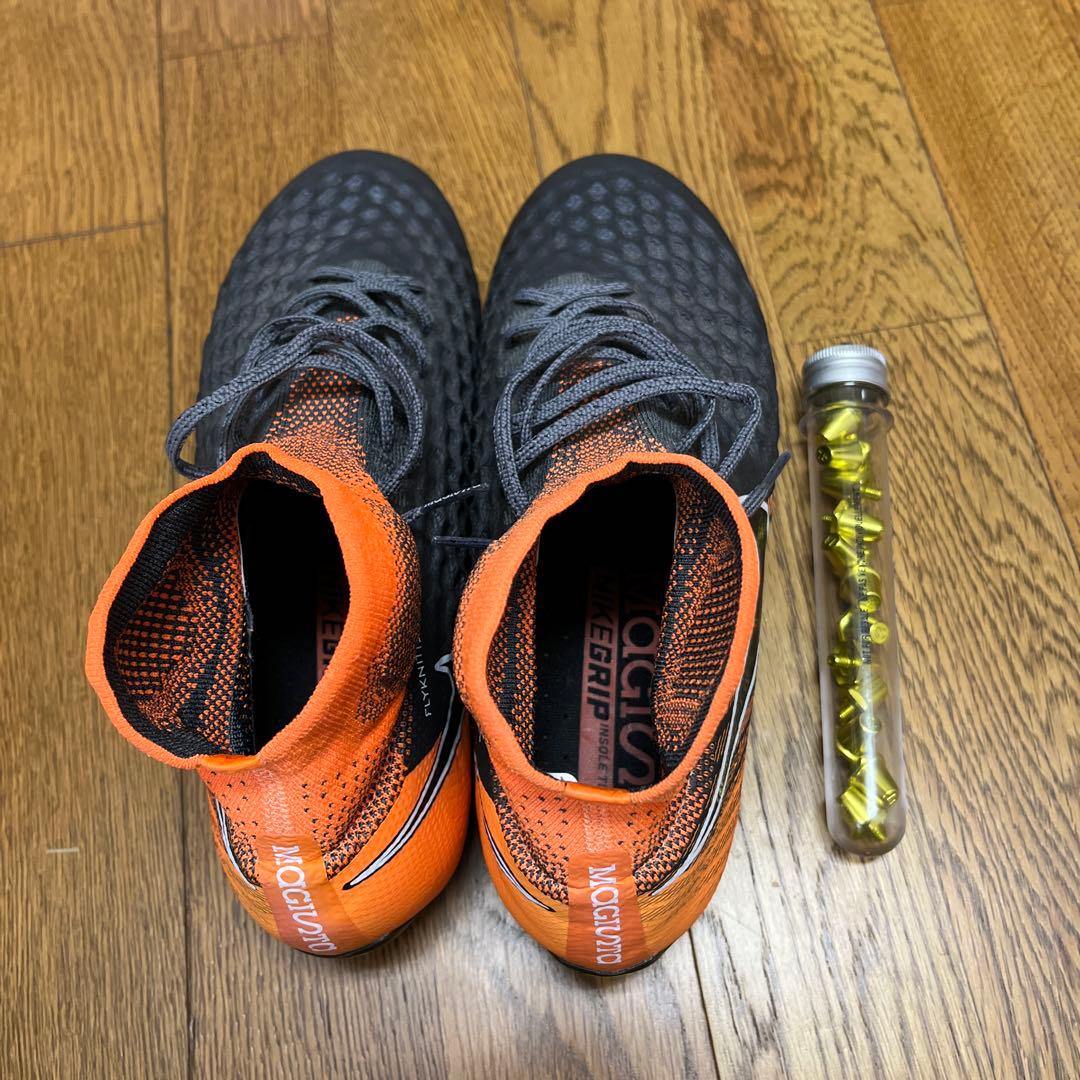 Nike サッカーシューズ スパイク オレンジ/グレー