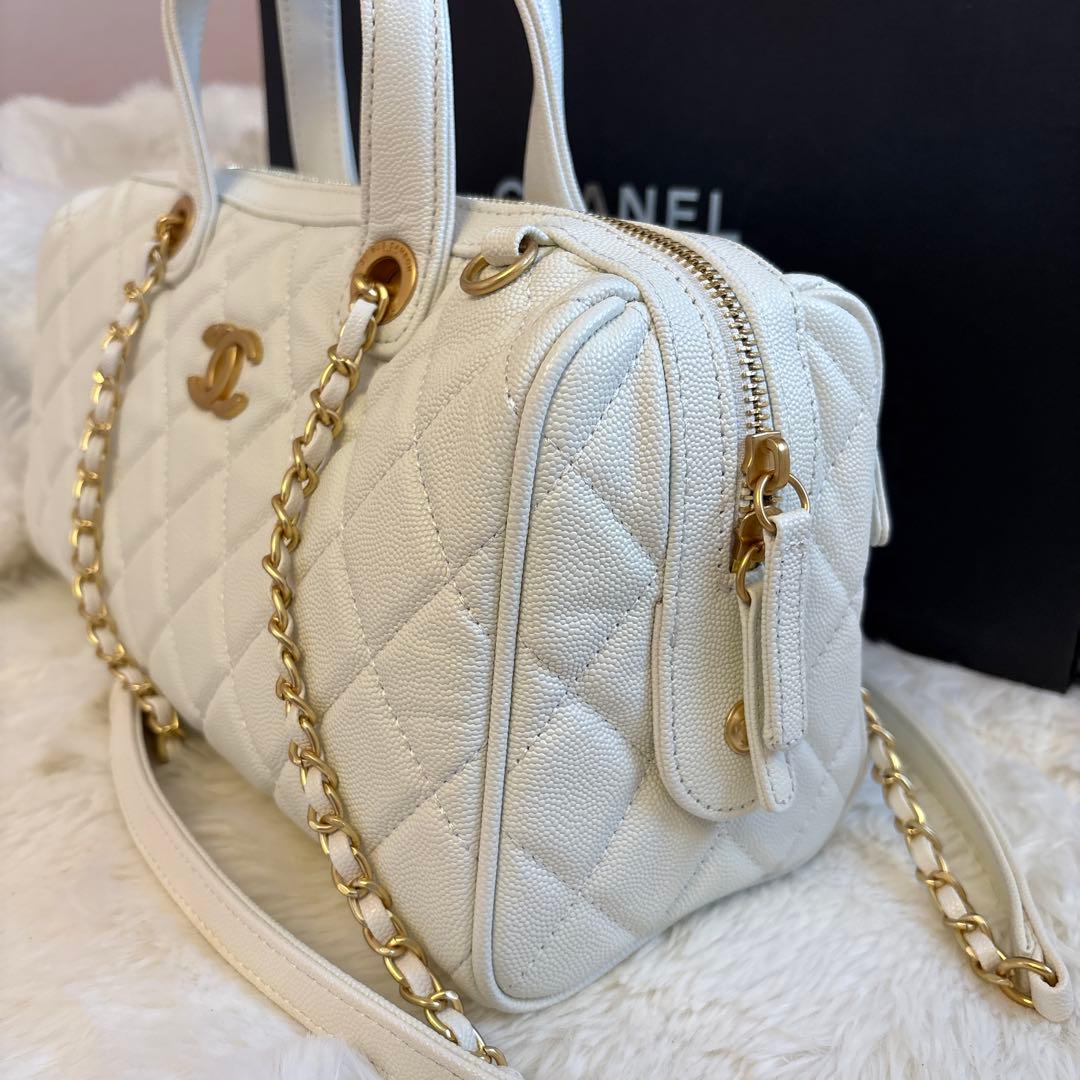 CHANEL 2way ボストン ショルダー バッグ