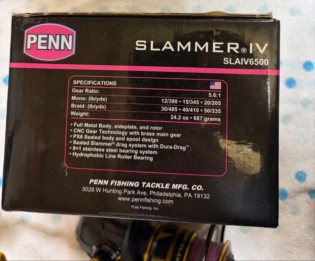 ダイワBKG H480・PENN SLAMMER IV 6500