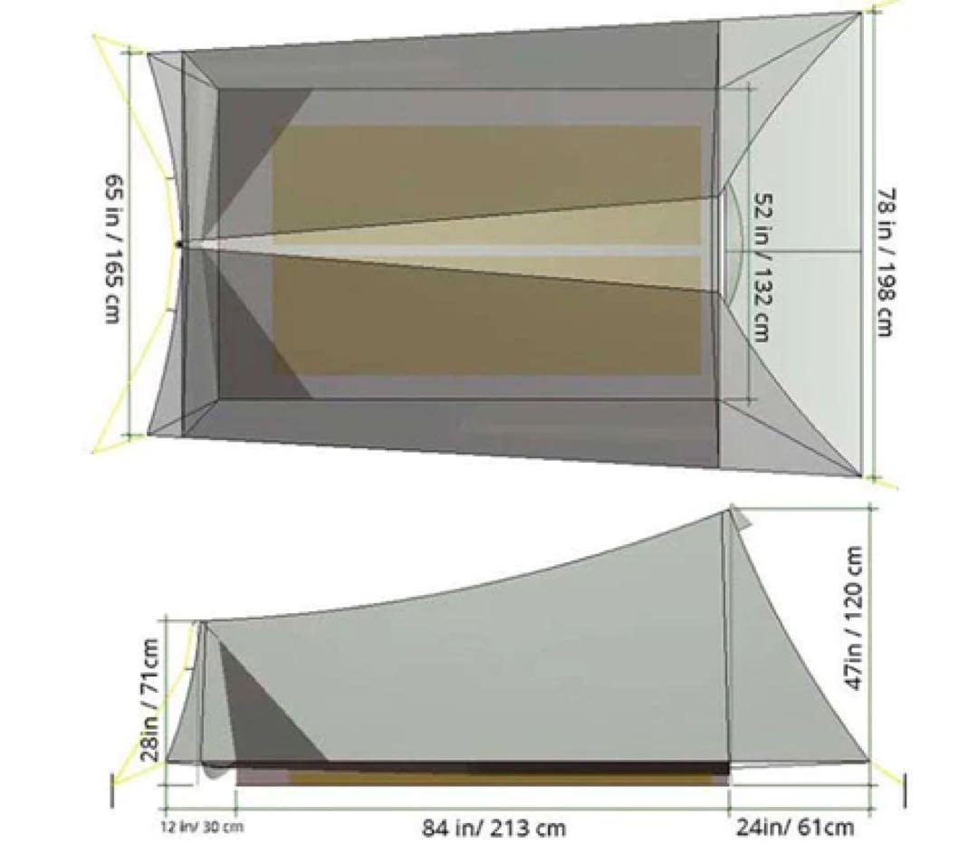 Tarptent MoTrail タープテント モトレイル 試し張りのみ