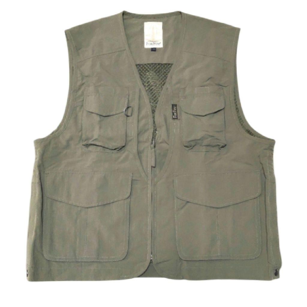 新品 旧ロゴ フォックスファイヤー サプレックスガイドベスト カーキ XL