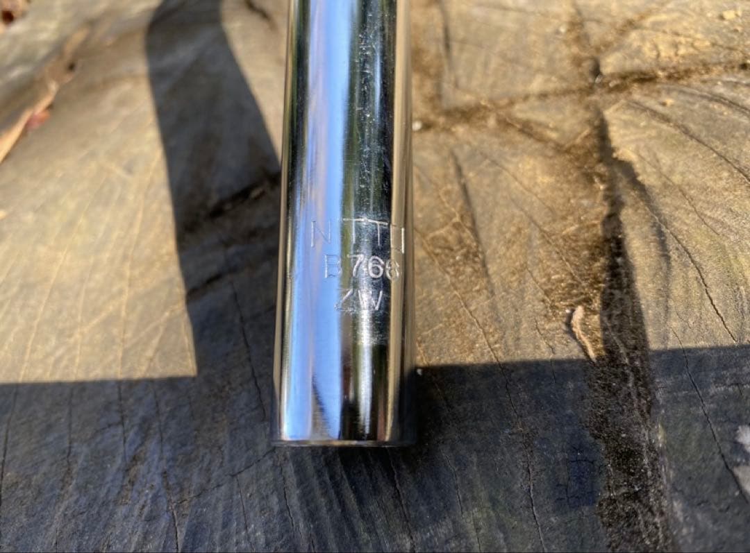 Nitto クロームメッキ スチール ライザー ハンドルバー