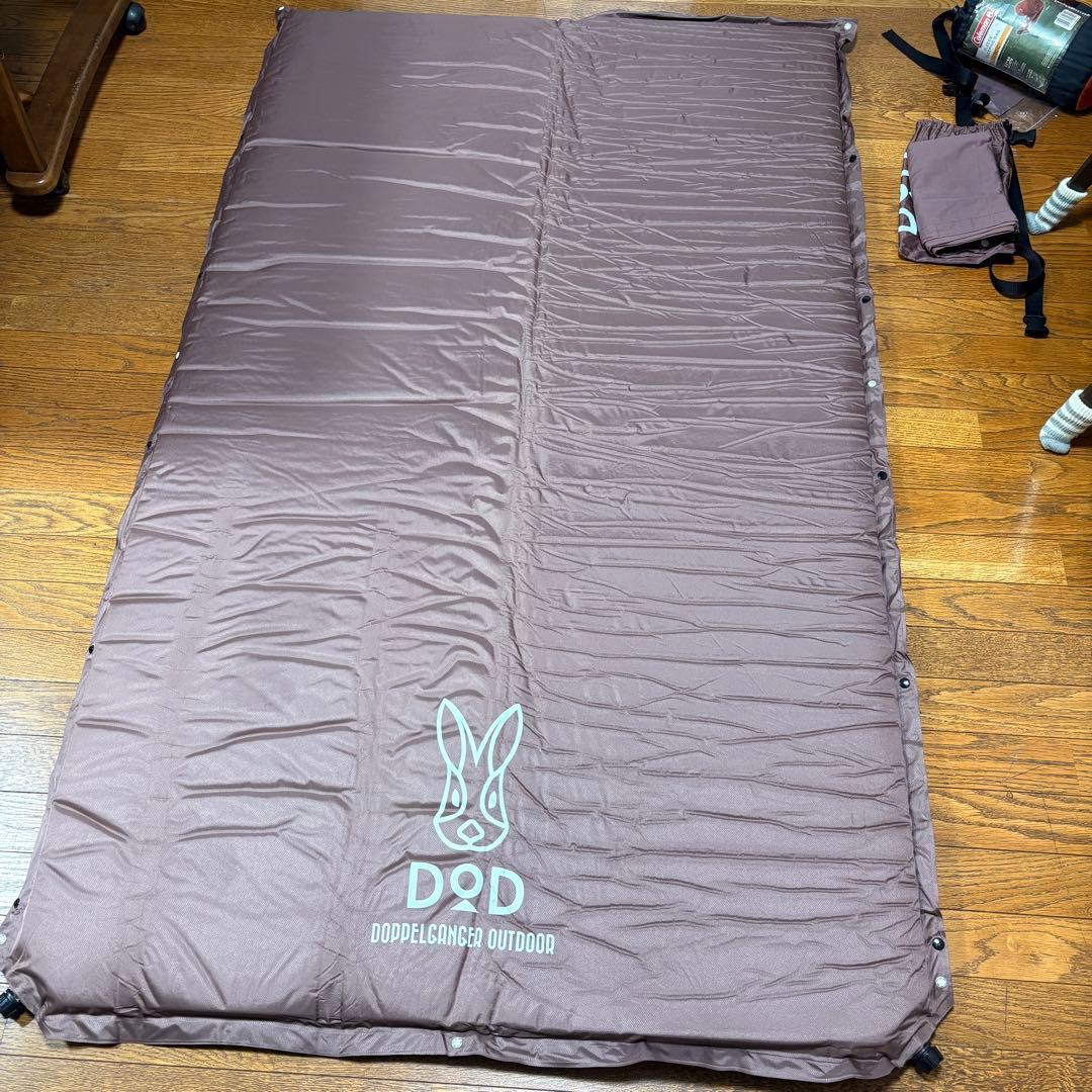 DODの2人用マット　寝袋3つセット
