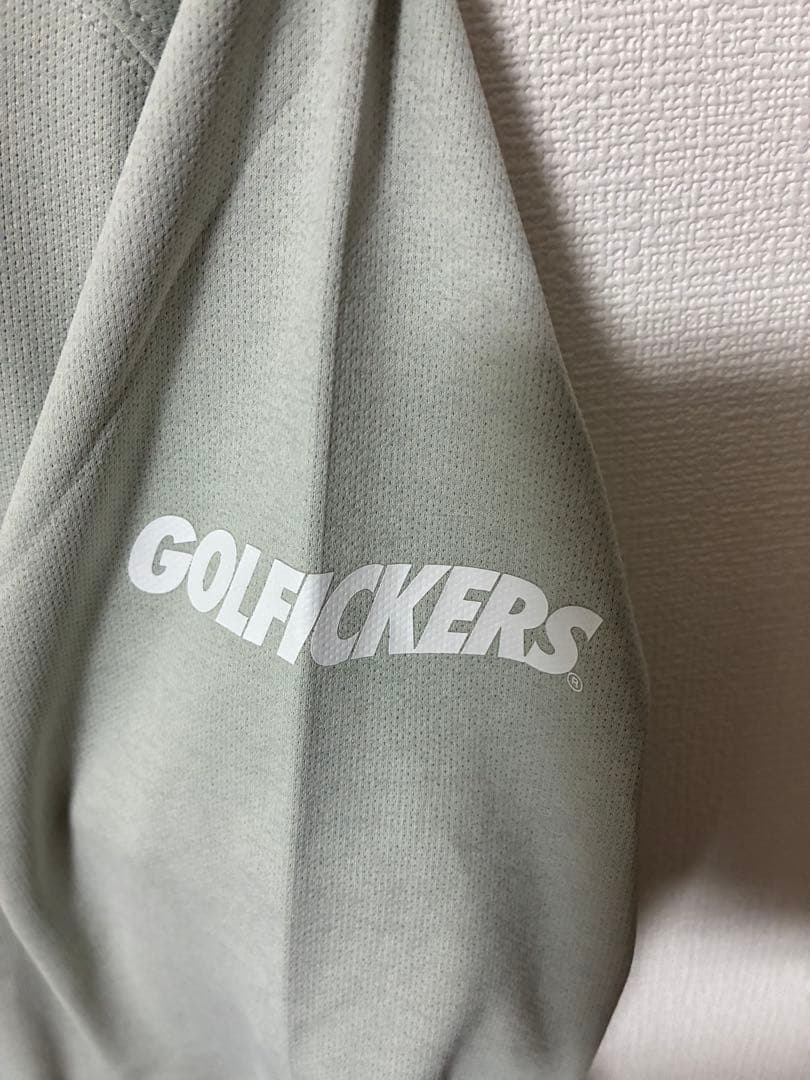 golfickers ロングスリーブジップシャツ グレー