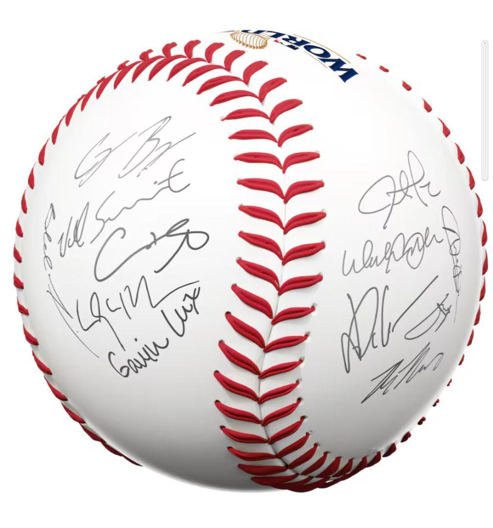 ※ラスト【MLB公式】ドジャース ワールドチャンピオン記念ボール 選手サイン入り
