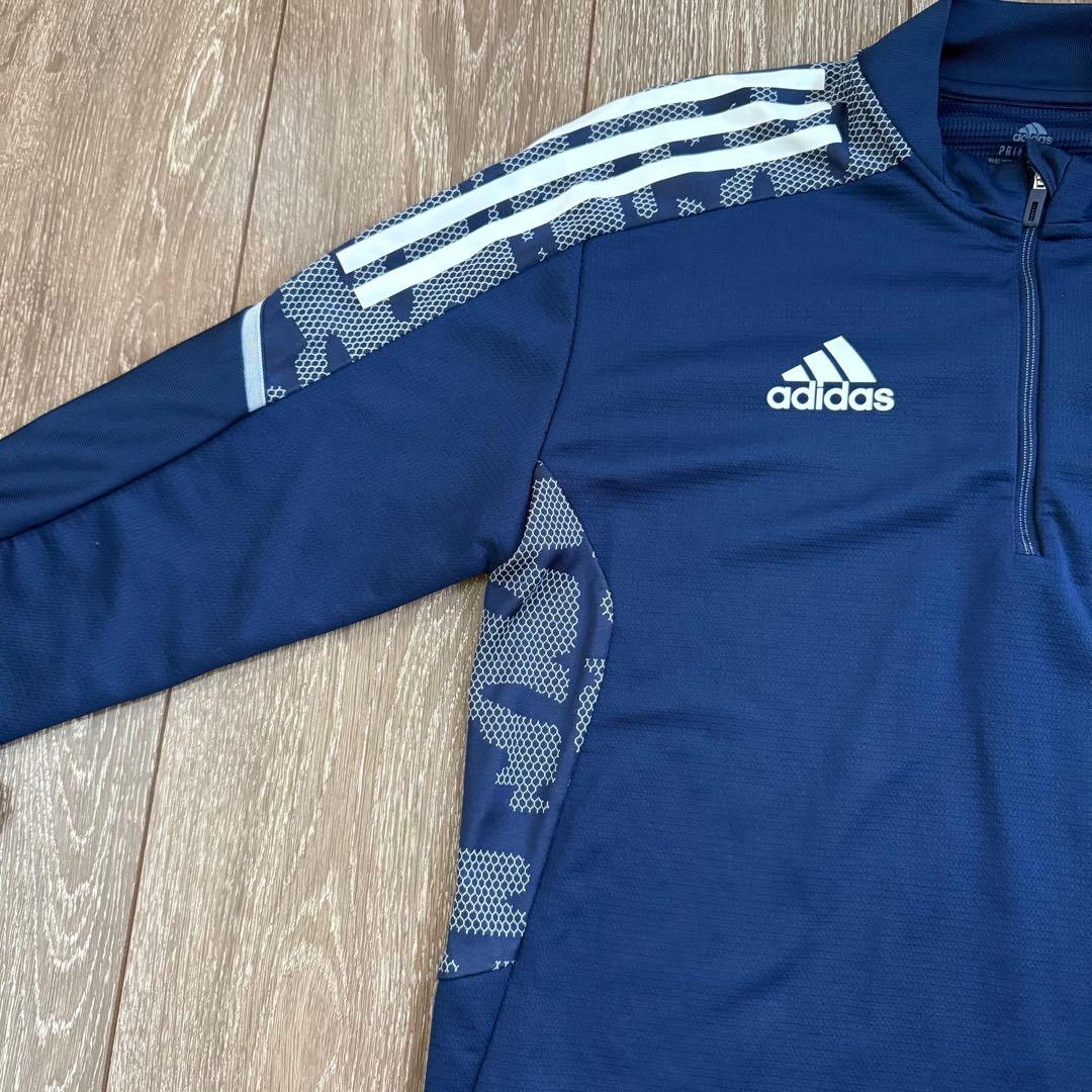 美品 adidas アディダス サッカー トレーニングウェア ジャージ 上下 S