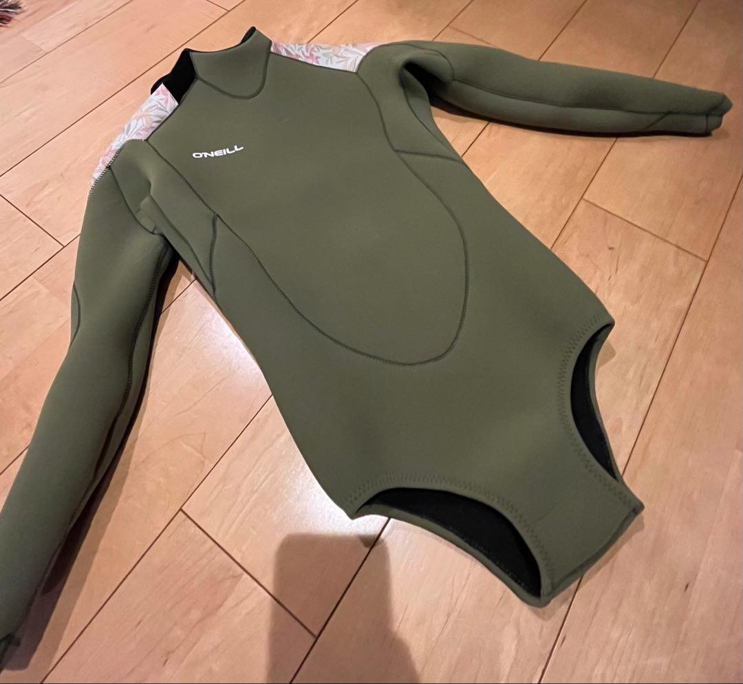 美品‼️O'NEILL レディース　カーキ　ロンスプ L〜XL