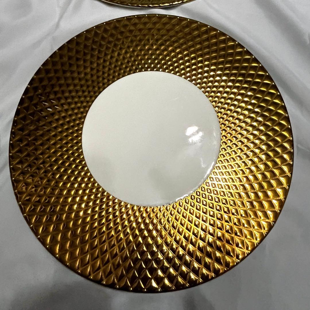 お皿 ルザーン コルレオニス ゴールド ４枚セット プレート 食器