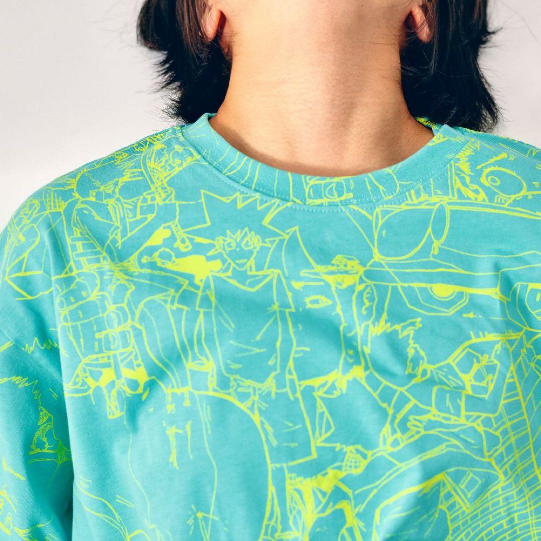 vaundy 長袖Tシャツ 青と黄のデザイン
