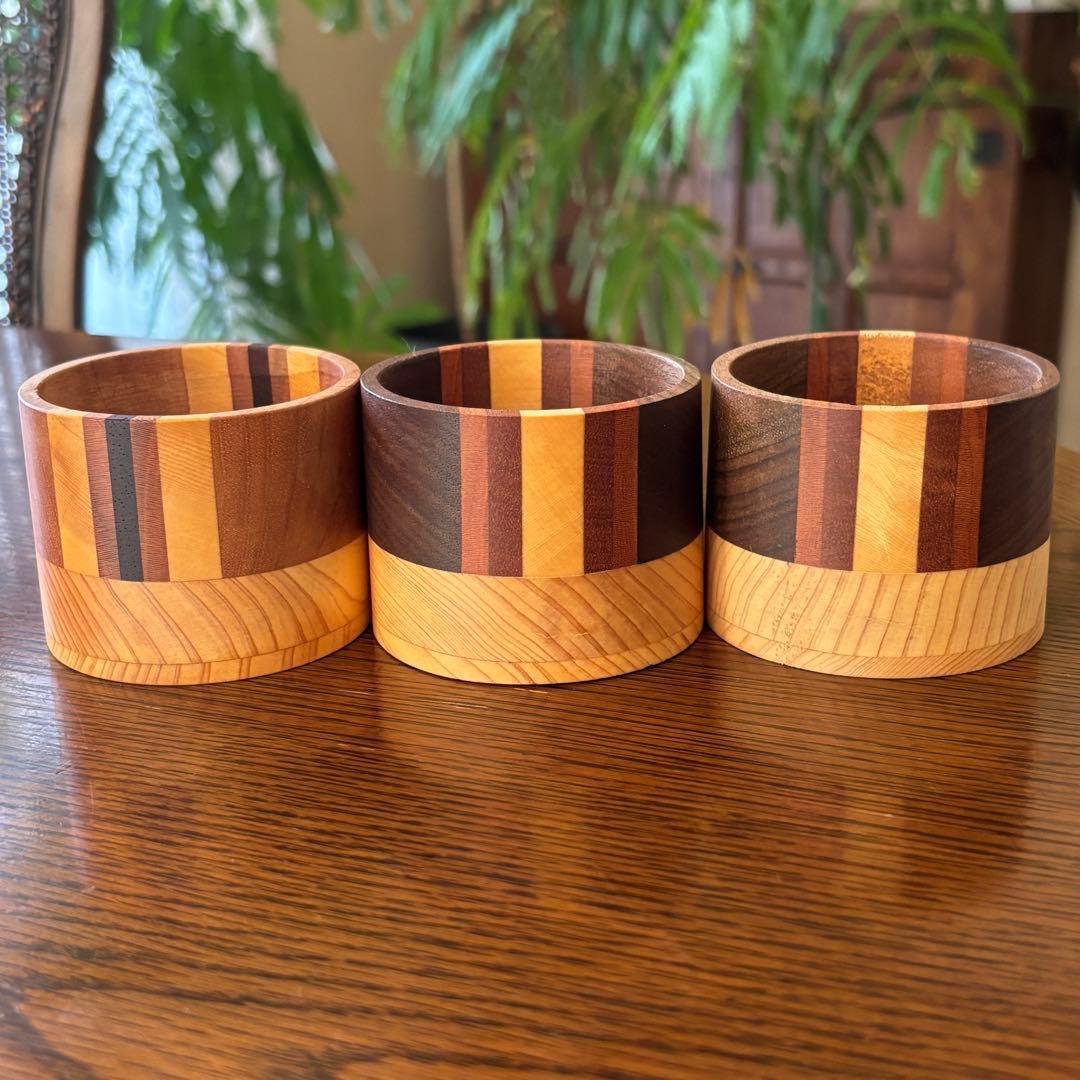 ΣＮ+F/9 paper cup holder 寄せ木カップ エヌエフナイン