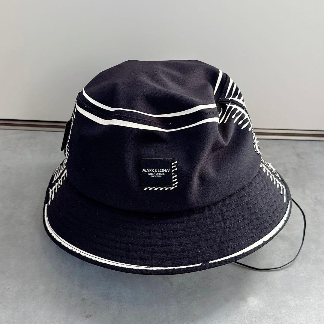 美品 ★ 完売モデル MARK&LONA バゲットハット 帽子 マーク&ロナ 黒