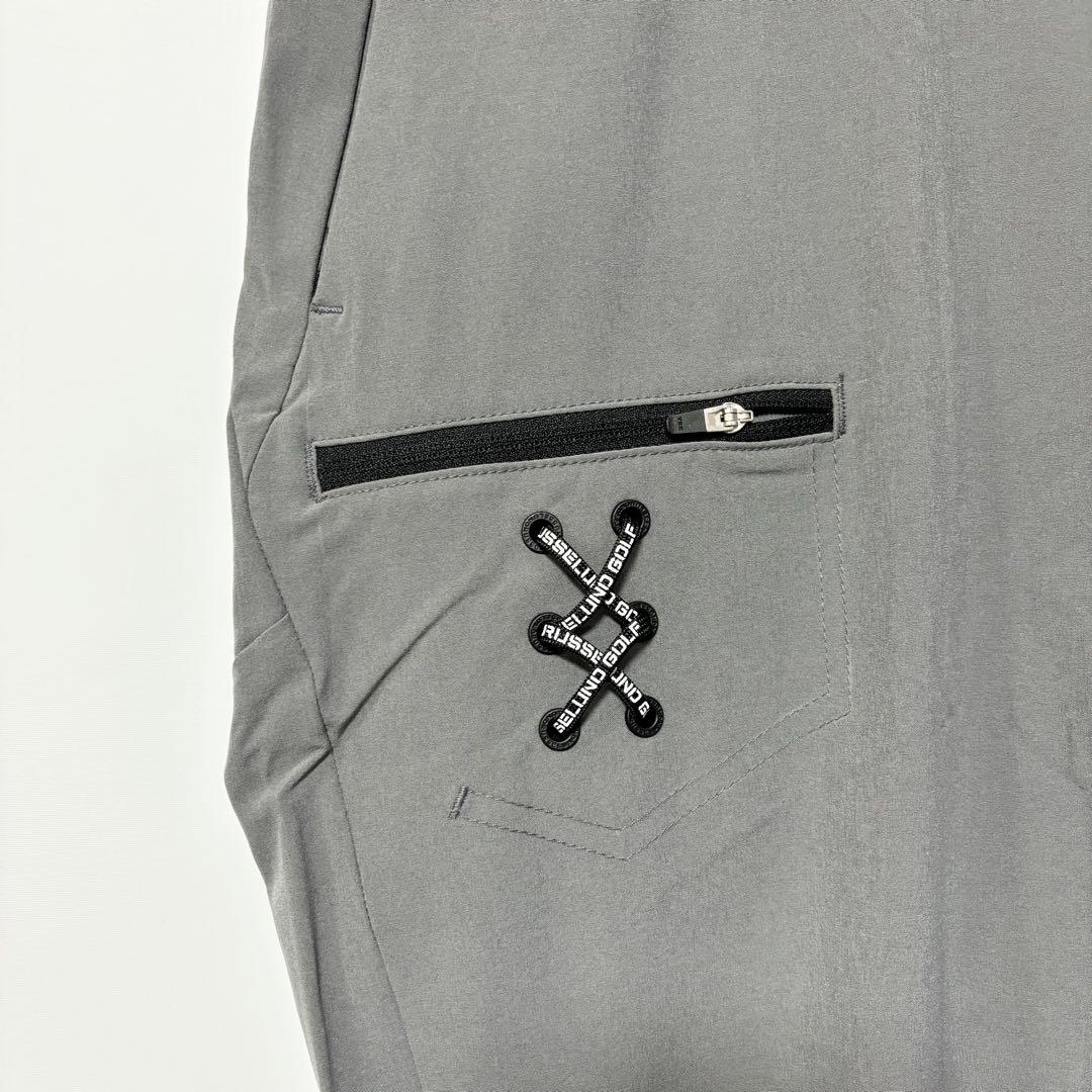 ラッセルノ ゴルフ ブランドロゴ ストレッチ ロングパンツ グレー 2XL 7