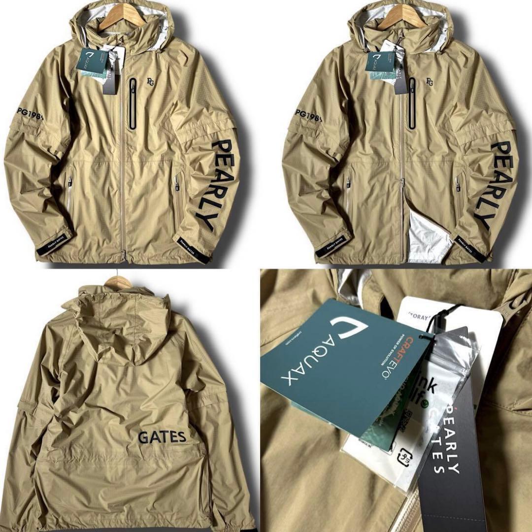 パーリーゲイツ 1（M） セットアップ ジャケット パンツ ゴルフ 撥水 防水
