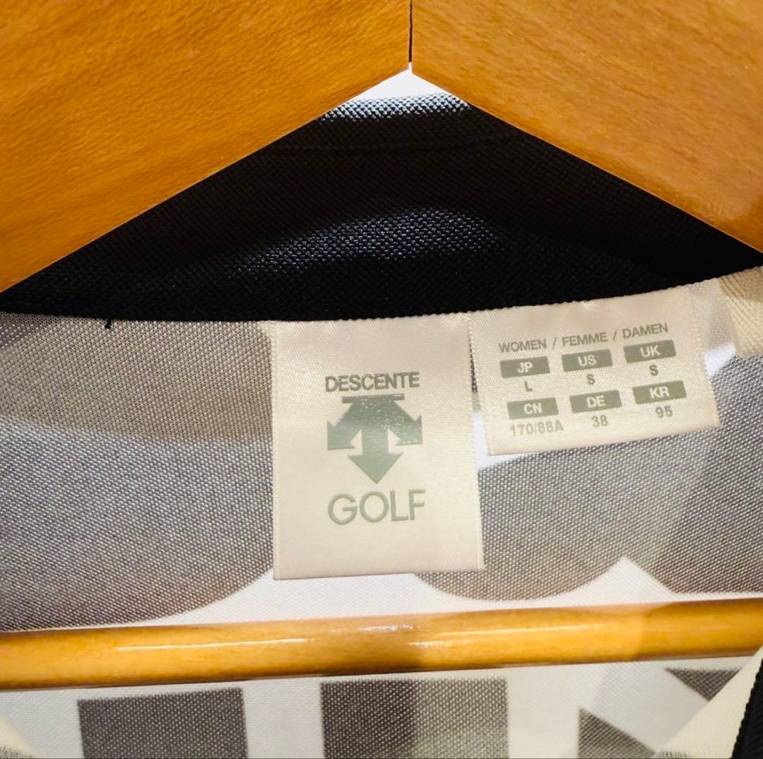 【DESCENTE GOLF】デサントセットアップ L 半袖ポロシャツ スカート