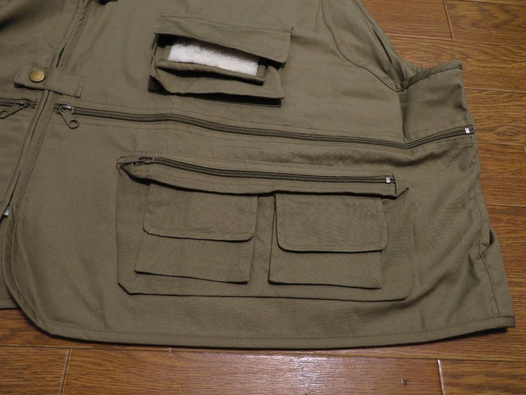新品 デット ビックサイズ White  フィッシングベスト フライ