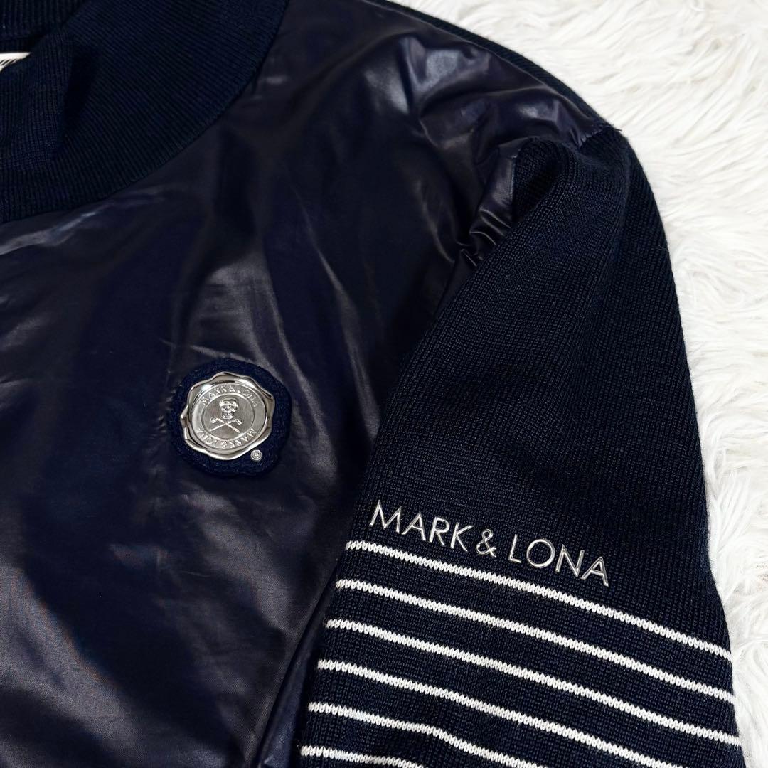 【美品】MARK&LONA ハイブリッドニット ジップアップジャケットL