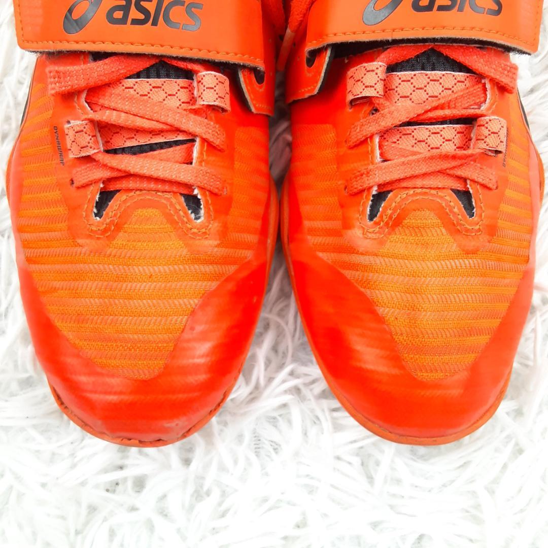 美品 26.5㎝◎asics 円盤投げ 砲丸投げ用シューズ スロープロ オレンジ