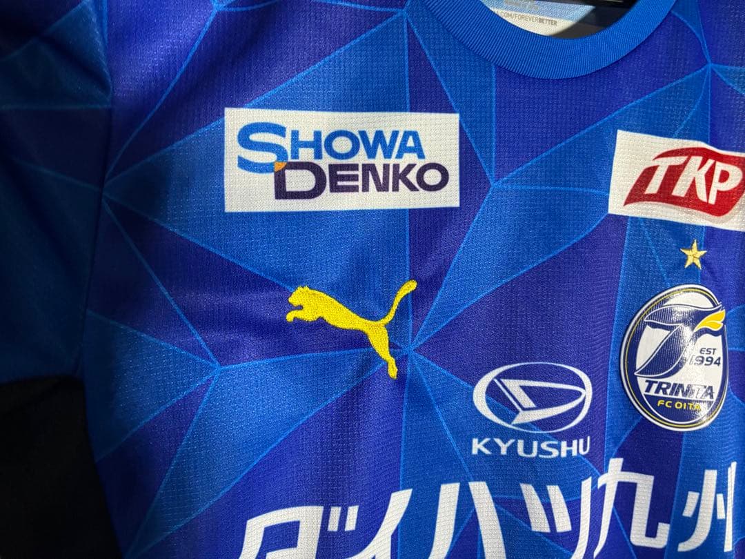 着用数回 大分リニータ PUMA製 21-22レプリカユニフォームM #24