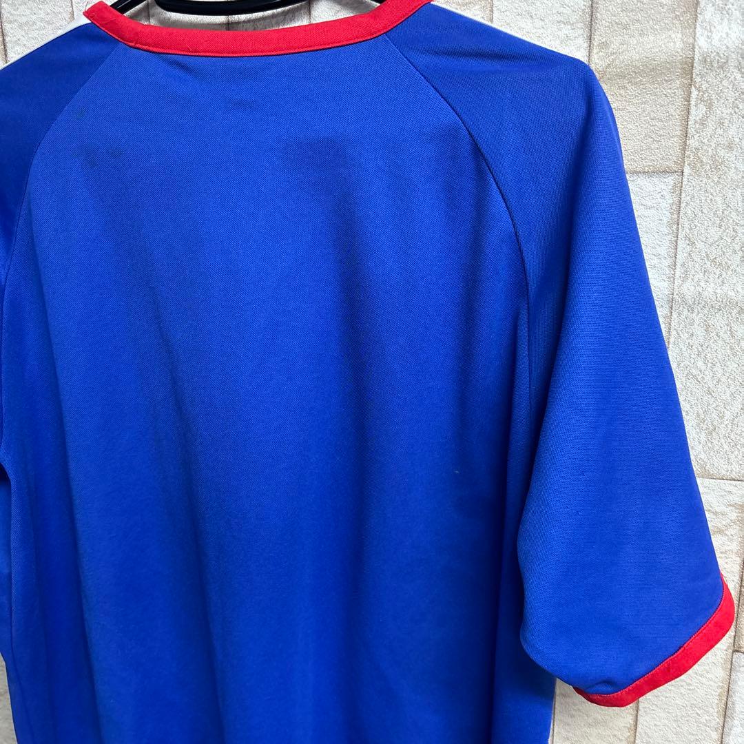 adidas フランス代表 サッカーシャツ 青　0305o389