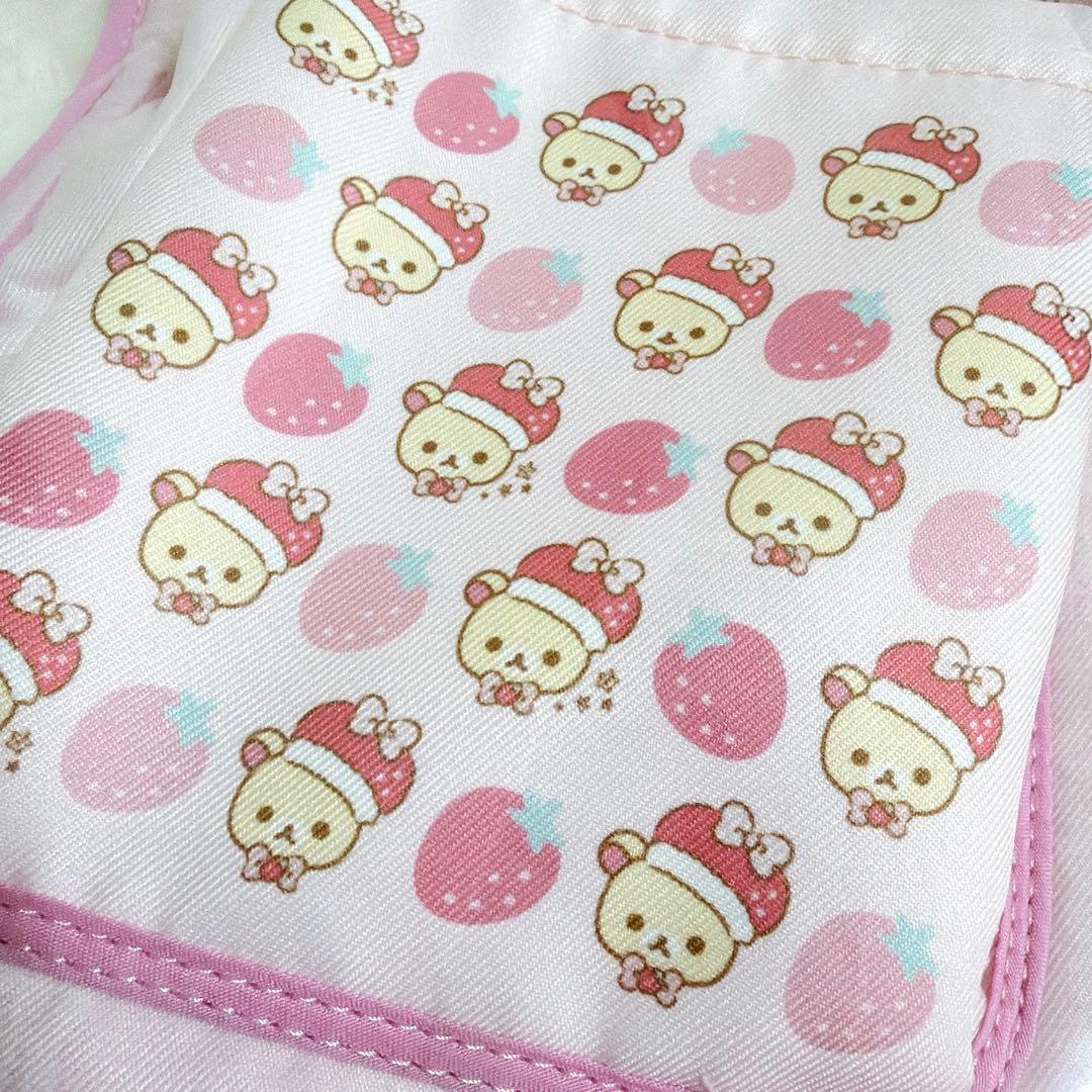 コリラックマ　ウォールポケット　壁掛けインテリア　リラックマ　リボン　いちご