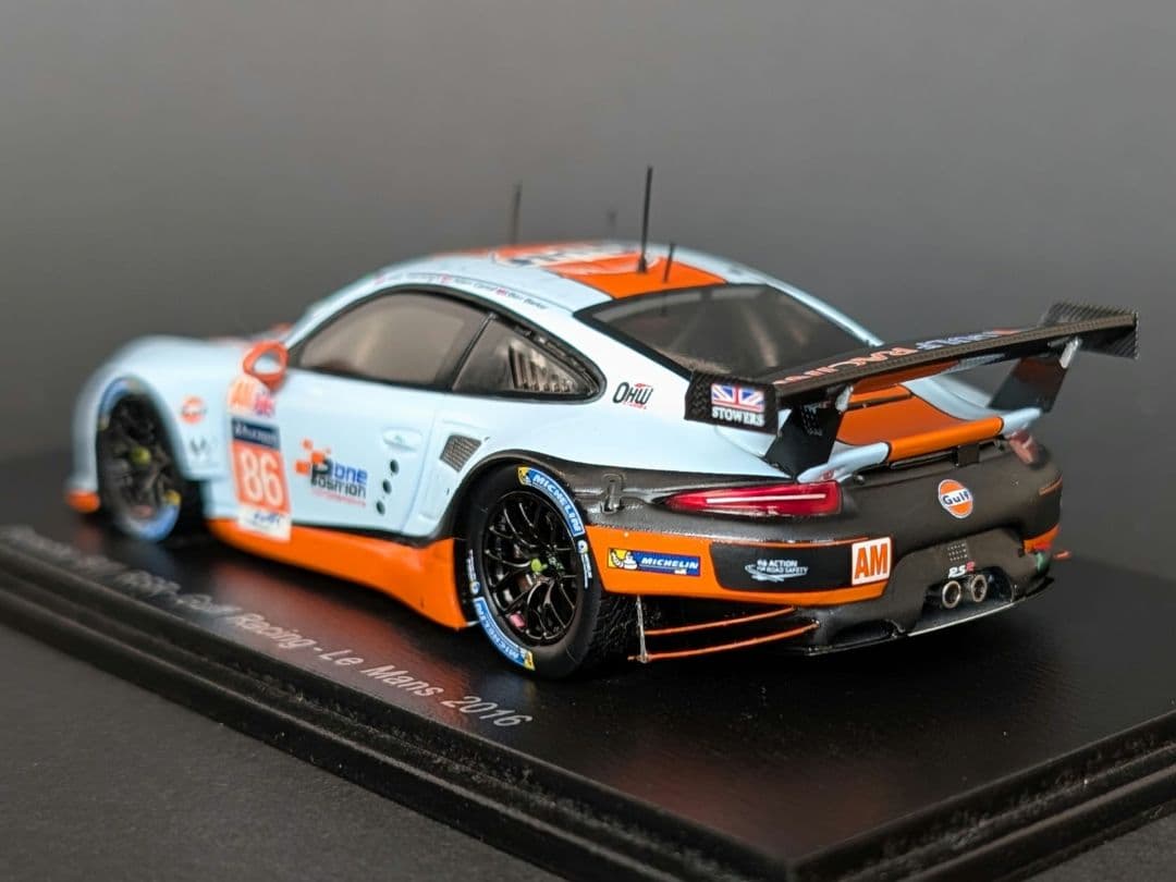 スパーク 1/43 ポルシェ 911 RSR Gulf Racing 2016