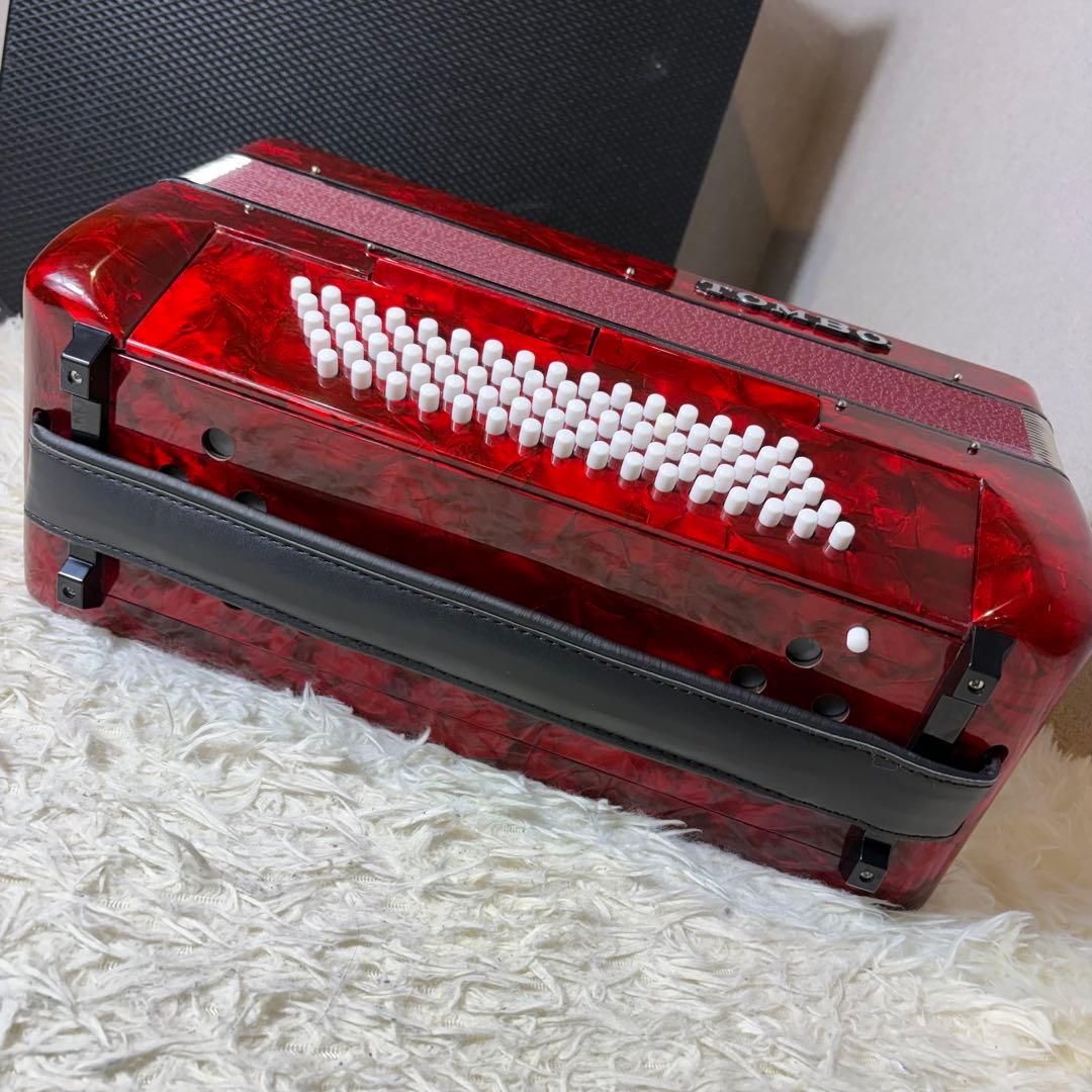 【未使用級】TOMBO J-80 高級アコーディオン ハードケース付