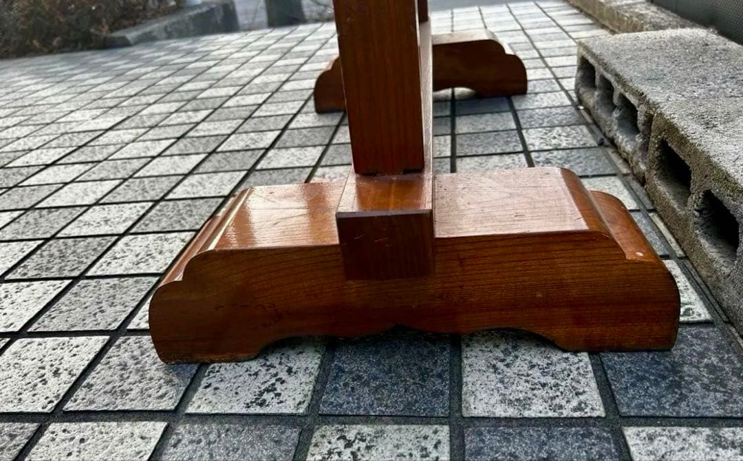和楽器スタンド 鳥居台 木製 和太鼓台 飾り台 花台 什器 吊り太鼓