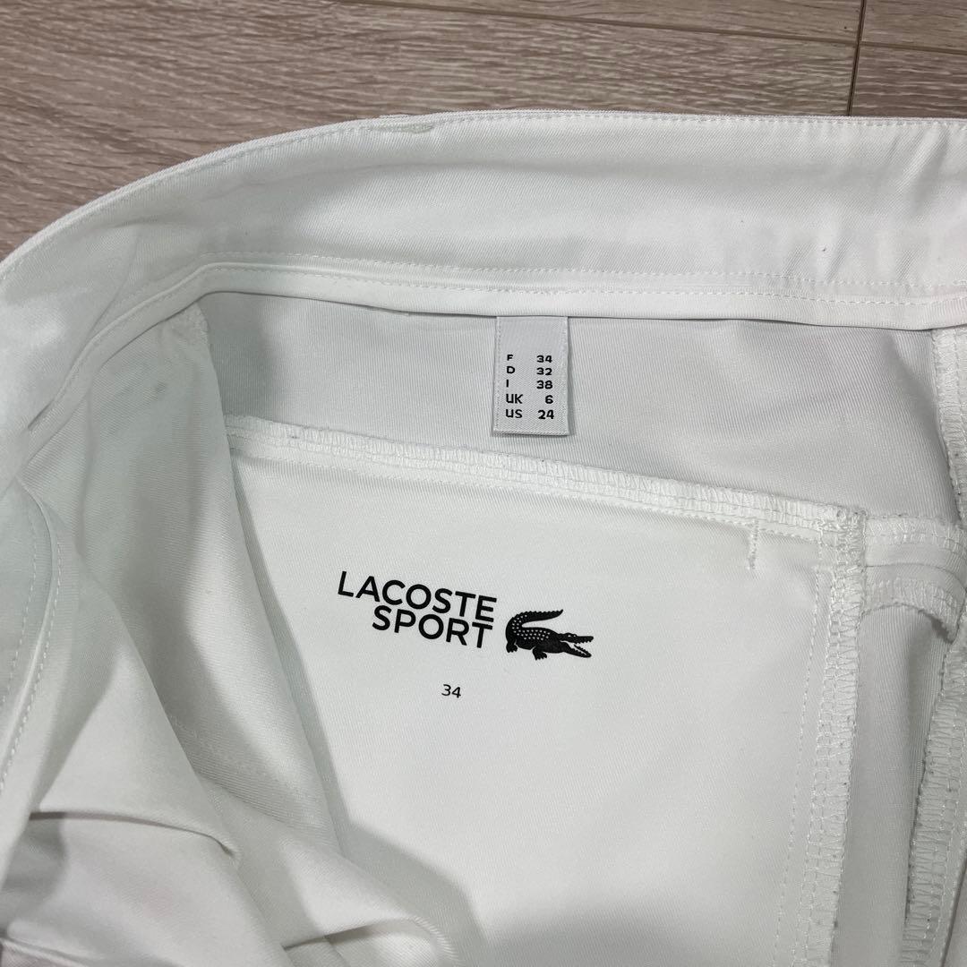 【超美品】ラコステ スポーツ パンツ レディース34ゴルフウェア