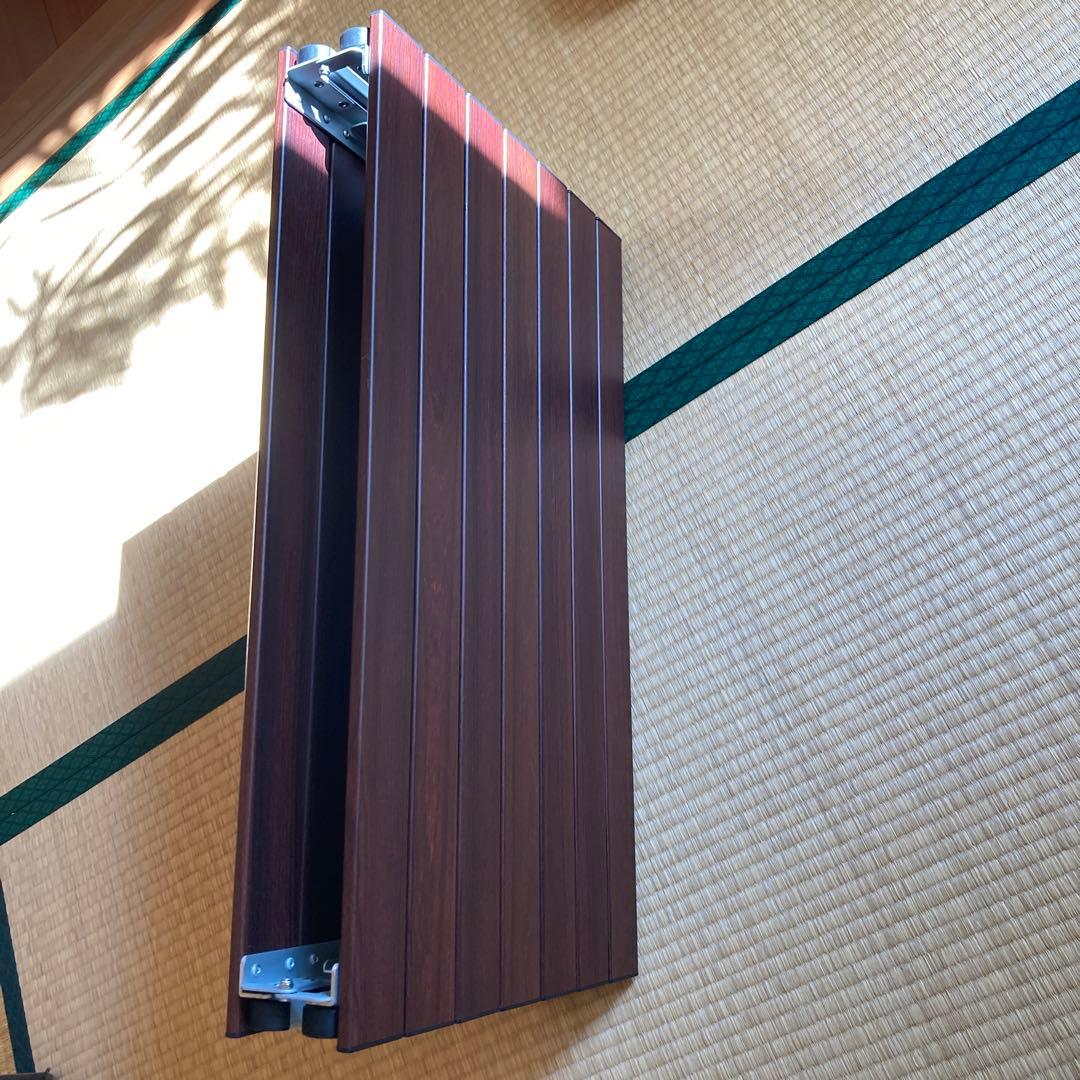 折りたたみ木製テーブル ダークブラウン