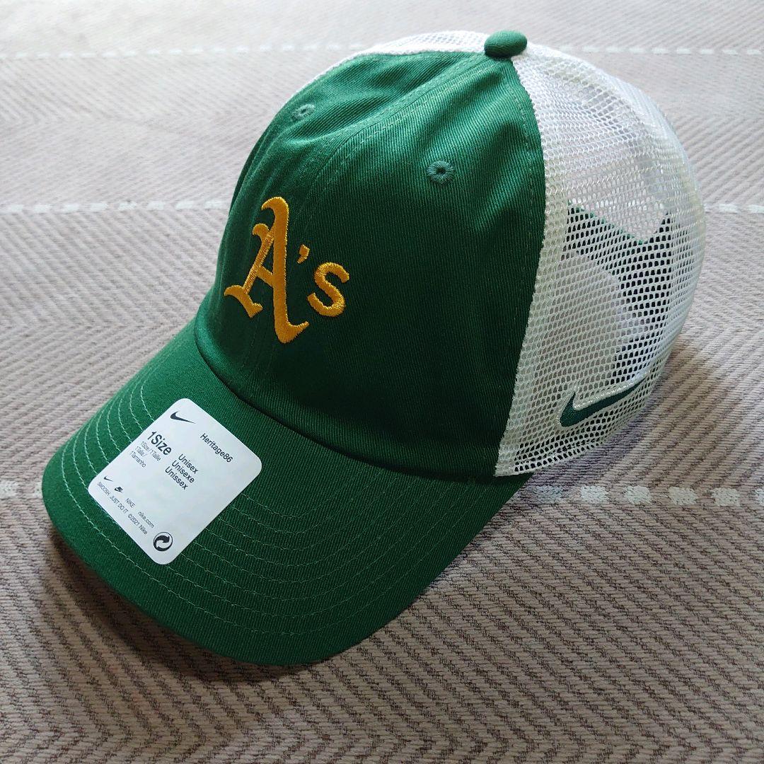 ナイキ MLB オークランド・アスレチックス アジャスタブルキャップ