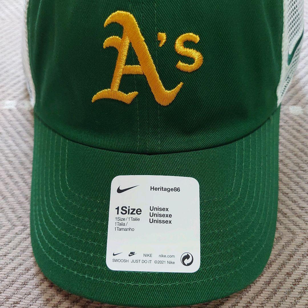 ナイキ MLB オークランド・アスレチックス アジャスタブルキャップ