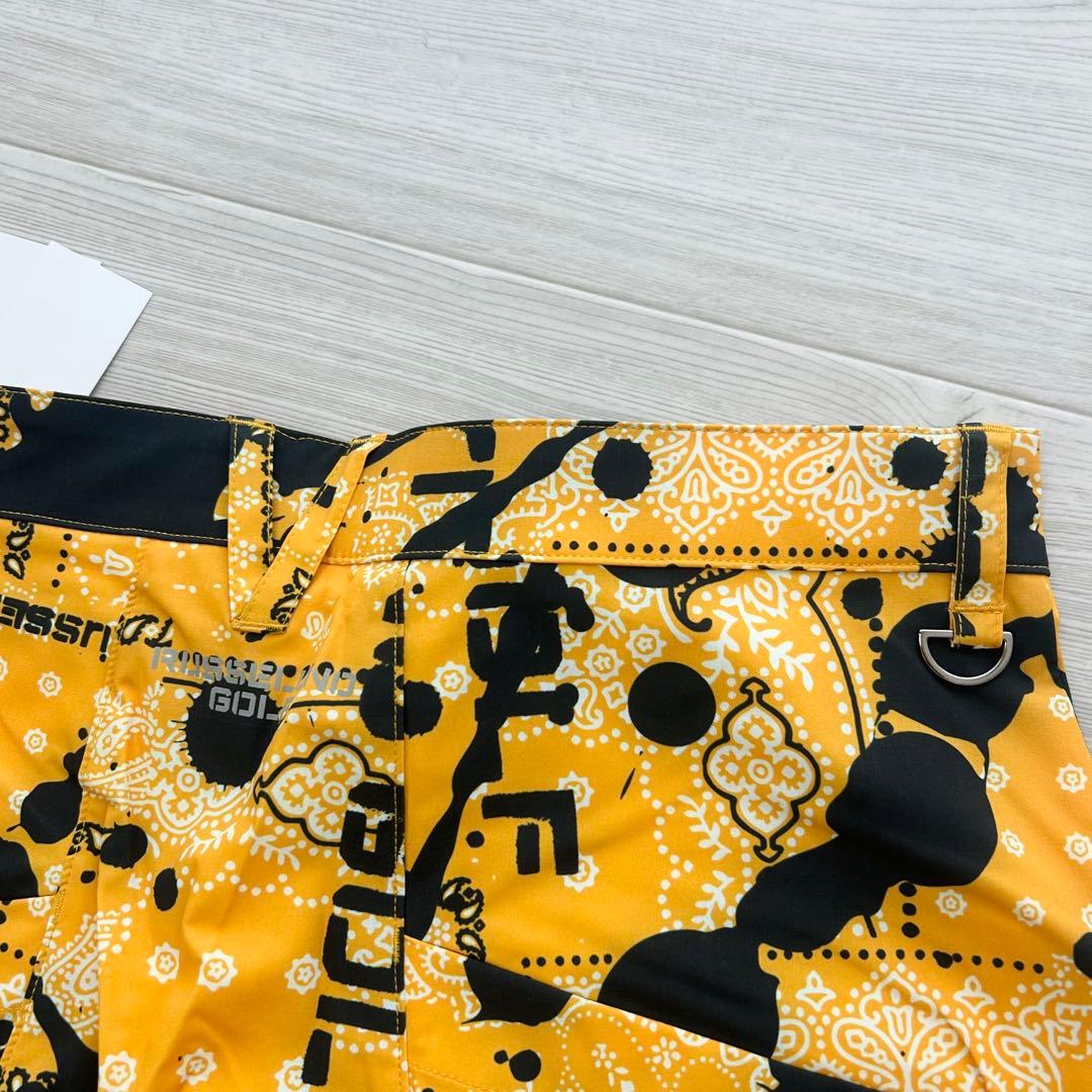 新品　ラッセルノ　ハーフパンツ　バンダナ　カーゴ　イエロー　ストレッチ　サイズ5