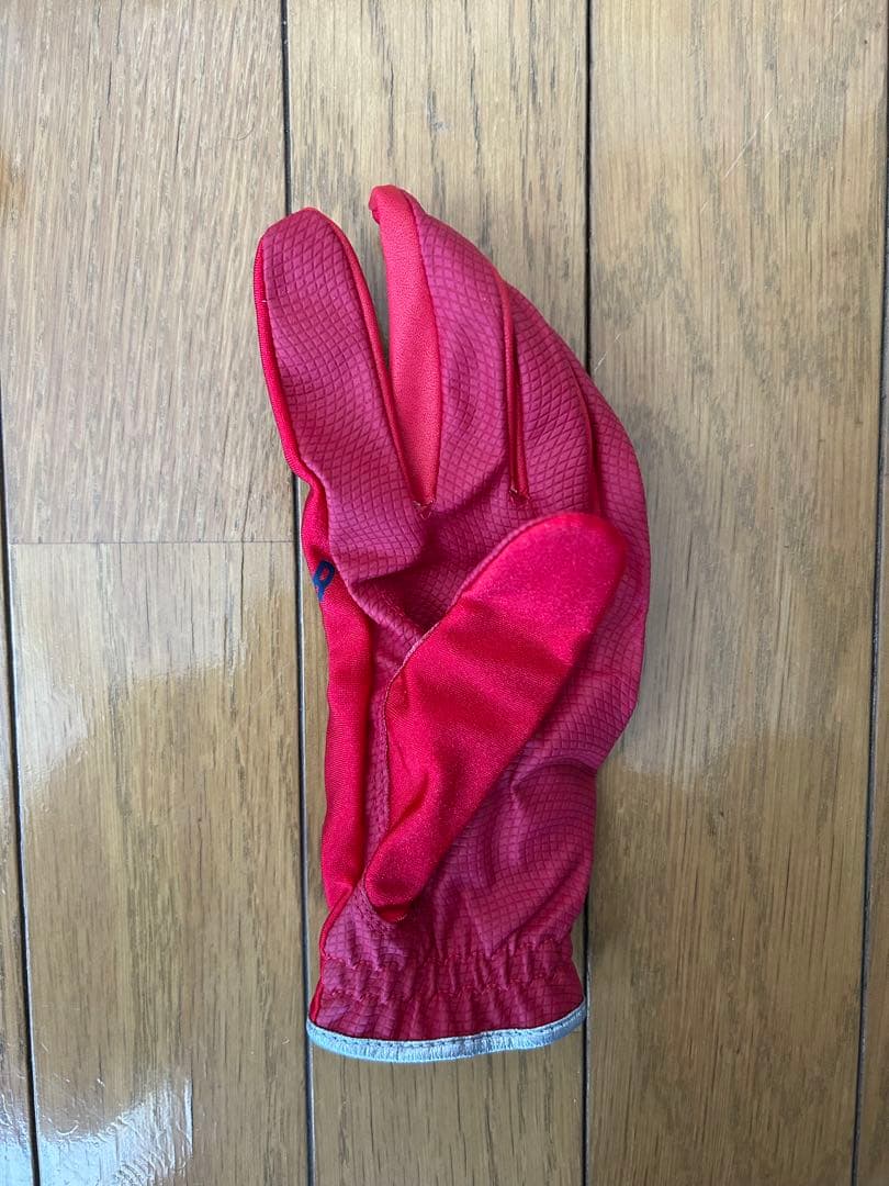 新品未使用 Munsingwear ロゴ入りポーチ 赤茶