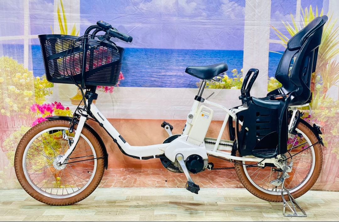 パナソニックギュット⭐️12AH！子供乗せ電動アシスト自転車Y3562
