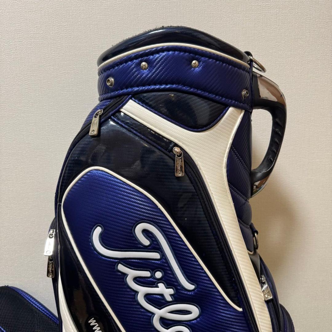 Titleist タイトリスト キャディバッグ ゴルフバッグ ブルー ホワイト