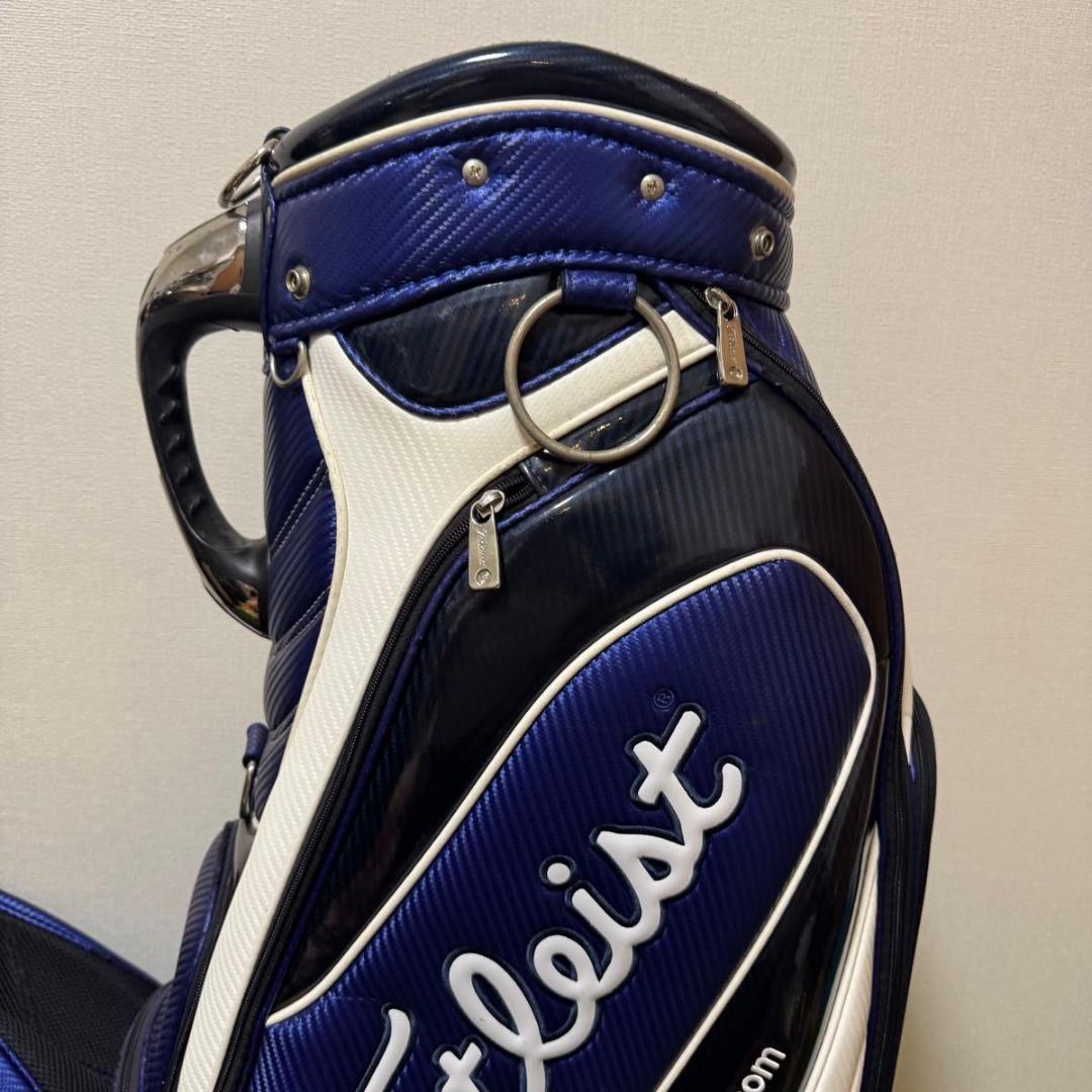 Titleist タイトリスト キャディバッグ ゴルフバッグ ブルー ホワイト