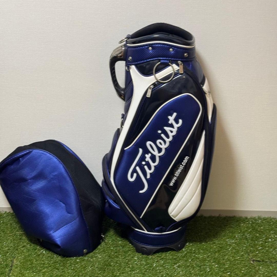 Titleist タイトリスト キャディバッグ ゴルフバッグ ブルー ホワイト