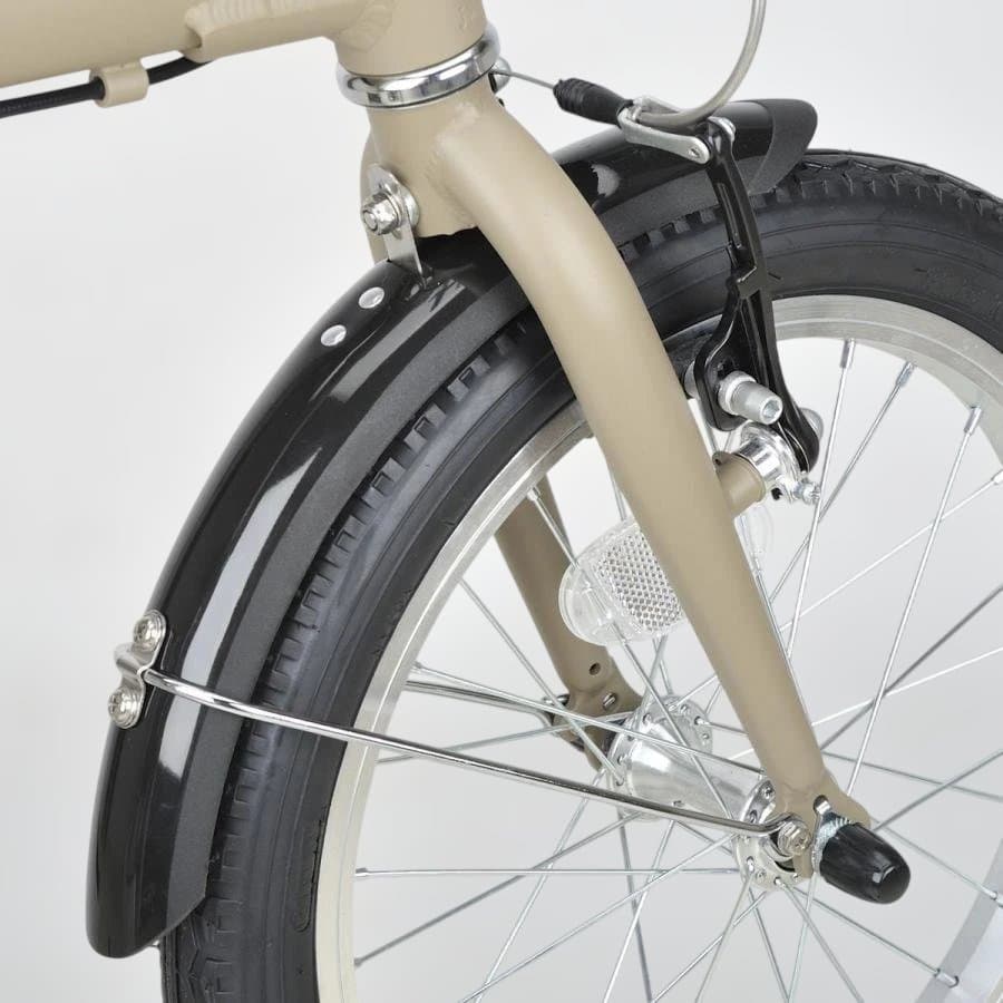 新品　16インチ 折り畳み自転車 アルミ AL-FDB161 カーキ モンテ