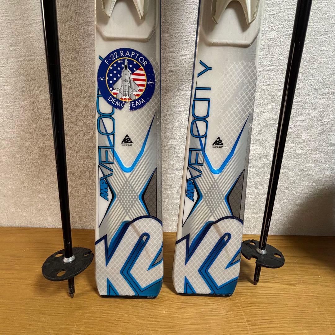メンズスキーセットストック付　K2 165cm SINANO 27-27.5cm