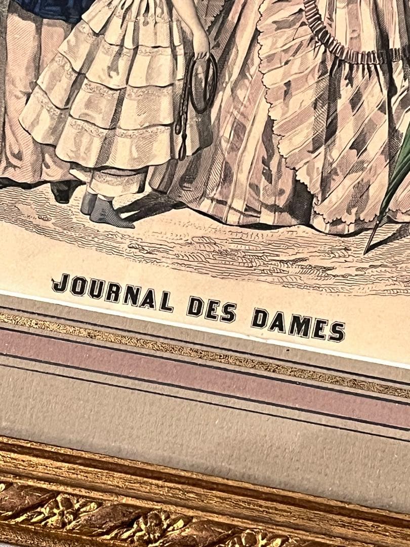 【美品】アンティーク JOURNAL DES DAMES フレーム[3772]