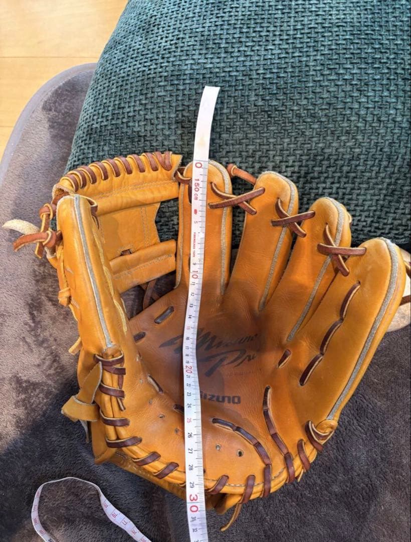 MizunoPro 硬式グローブ オレンジ色 専用袋付き