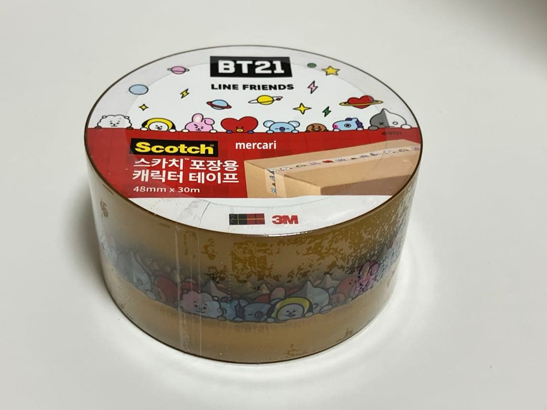 BTS BT21 マスキングテープ OPPテープ マステ 公式品